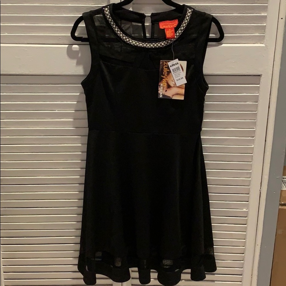 NWT Little black dress w/ Pearl Detail
